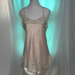 vintage gold label Victoria's Secret Elegant Cream Lace Camisole size small